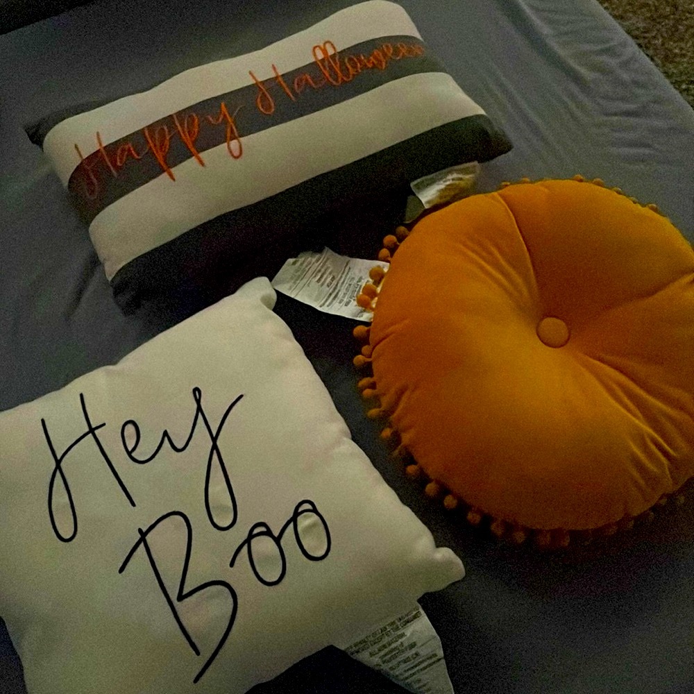 - Halloween decorating pillows